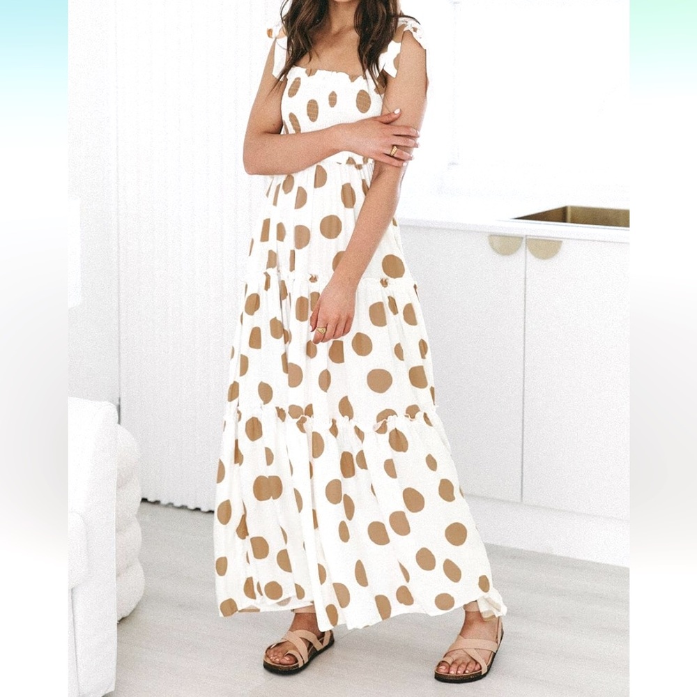 Polka Dot Maxi Dress